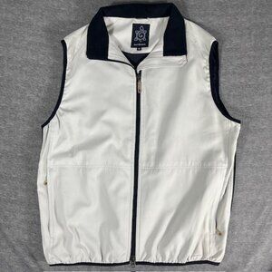 Turtleson Mens Performance Full Zip Golf Vest Polyester Size Med Water Resistant